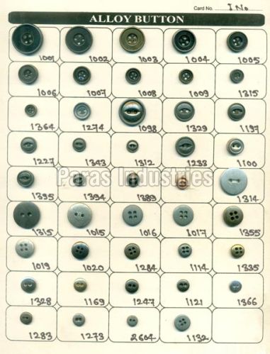 Metal Alloy Buttons, Feature : Attractive Look, Hard, Non Breakable