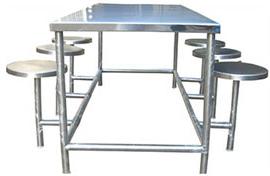 Stainless steel dining table