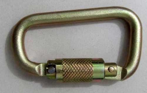 Alloy Steel Double Locking Carabiner, Color : Golden