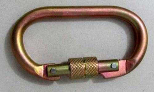 Alloy Steel Screw Locking Carabiner, Color : Copper