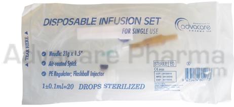 Infusion Set, Tube Length : 125 cm