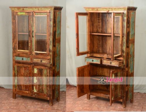 Reclaimed Wood Bedroom Almirah Design, For Hotel Furniture