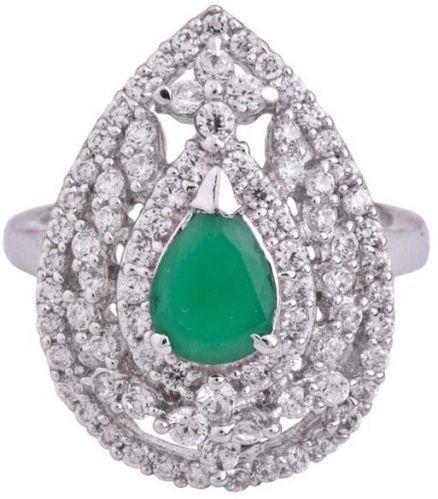 Chopra 92.5 SILVER STERLING RINGS, Main Stone : American Diamond