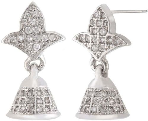 Chopra 925 Silver Sterling Jumki, Main Stone : American Diamond