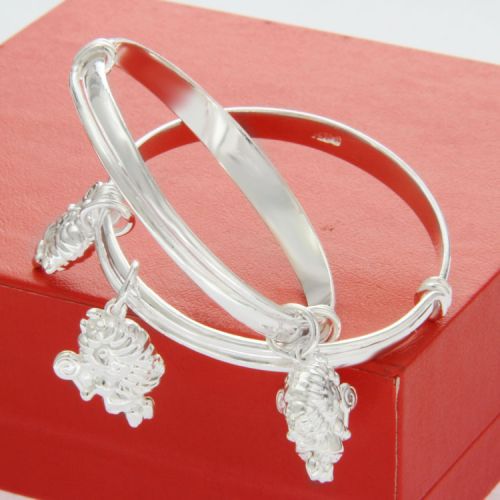 Sterling silver Handmade Unique Design Kids Bangle