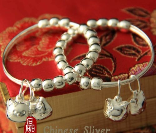 990 silver Classical Chinese Bangle, Brand Name : Myshine