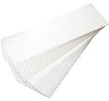Plain Non Woven Waxing Strips, Color : White