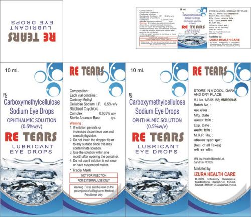 0.5% Liquid Plastic Eye Drops CMC, For Pharmaceutical, Purity : 99%