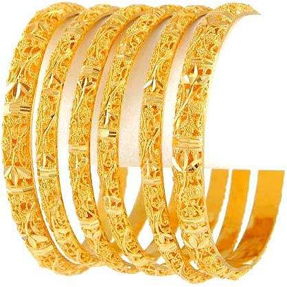 Gold bangles