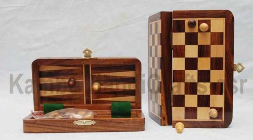 2 In 1 Magnetic Chess and Backgammon