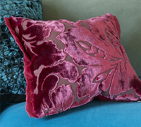 Home Decrdelhi Square Velvet Burnout Cushion, For Home Use, Feature : Good Quality