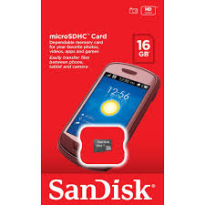 SANDISK Memory SDHC Cards 16 GB