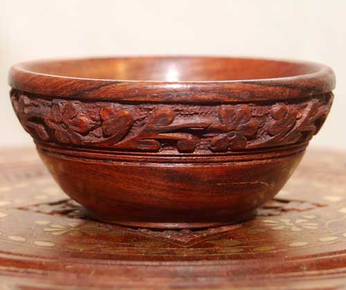 Round Wooden Bowl