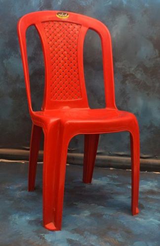 Non Poloshed Plastic Armless Chair, For Home, Tutions, Pattern : Plain