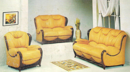 Wooden sofa set, Material : Velvet