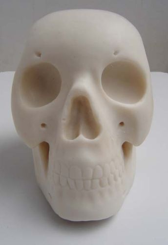 Marble Skull, Color : White