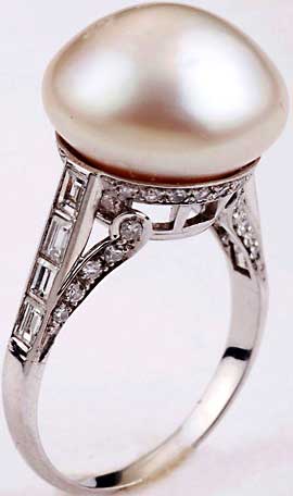 Pearl Stone Ring