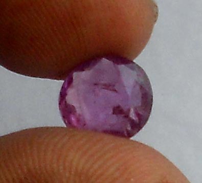 Purple Sapphire, Gemstone Size : 10.10X9.42X4.69