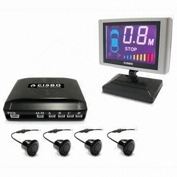 12V DC Wireless Parking Sensor With Water-resistant Connection Sensors and LCD Display