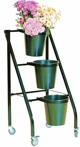 Florist Flower Stand Gcfs-02 Three Bucket Flower Stand