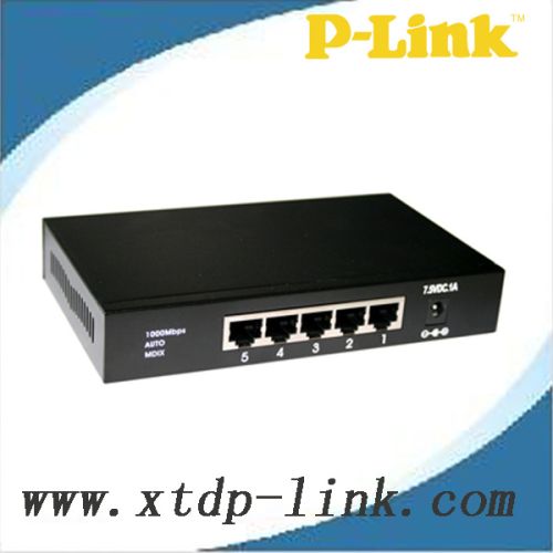 5-port 10/100/1000m Ethernet Switch, Brand Name : P-Link