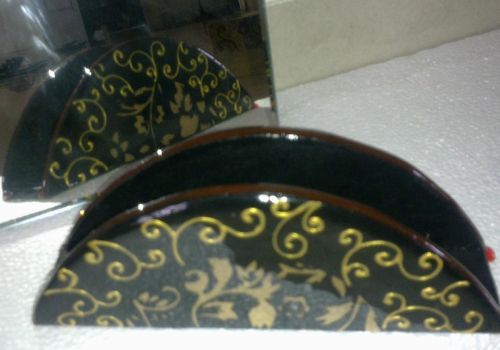 Brass Hand Painted Napkin Holder, Style : Antique