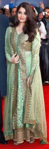 Aishwariya Rai Bachchan Toifa Green Lehenga