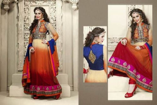 Anarkali Style Churidar Kameez, Size : Customize Up To 42'