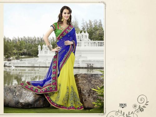 Dhanashree Embroidered Party Wear Saree