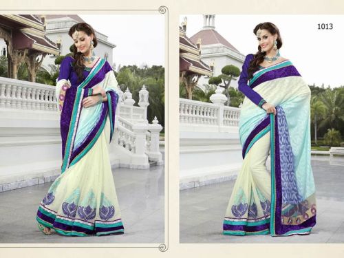 Dhanashree Embroidered Party Wear Saree