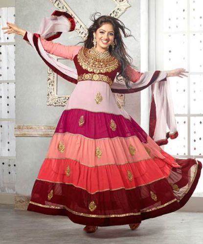 Multi Colour Traditional Salwar Kameez, Size : Customized Size '42'