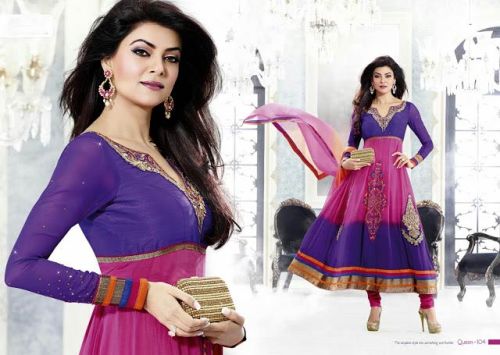 Sassy Look Anarkali Style Churidar Salwar Kameez