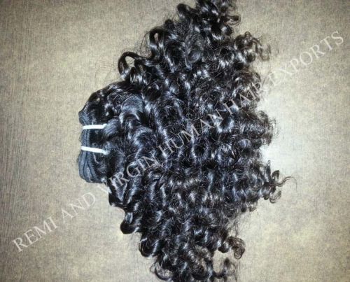 Indian Remy Kinky Curly Human Hair, Length : 8' - 28'