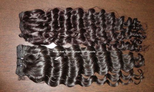 RVHHEXPORTS Loose Curly Hair Extension, Length : 10 Inch -30 Inch