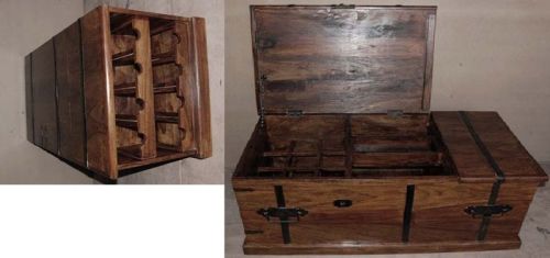 Wooden Wine Box, Color : Brown