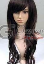 Women Dark Brown Hair Wig, For Parlour, Personal, Style : Wavy
