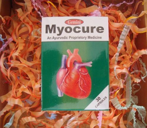 Gemini Herbs Myocure - Heartcare Capsules, Color : Brown