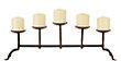 5 Pillar Iron Candle Holder In Antique