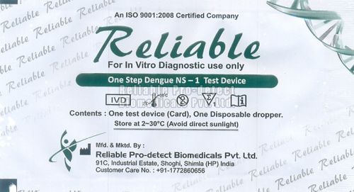 Dengue NS1 AG Testing Kit, For Clinical, Hospital, Feature : Skin Friendly