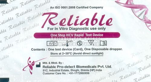 Plastic HCV AB Testing Kit, Color : White