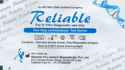 Leishmania IGG & IGM Testing Kit, Packaging Type : Plastic Pouch