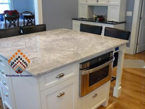 Amba White Antique Finish Granite Slabs