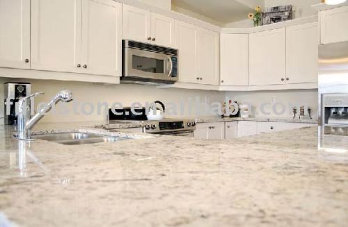 Amba White Honed Finish Granite Slab