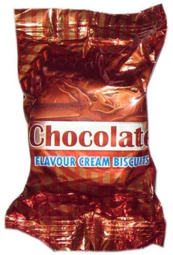 Round Sweet Chocolate Milk Cream Biscuits