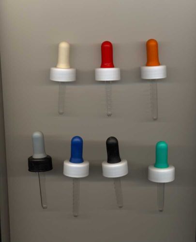 Rubber Teat Dropper Assemblies, Pharmaceutical Dropper