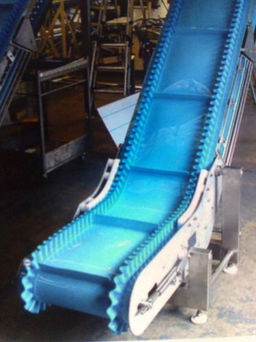 Nylon Sidewall Cleated Belt Conveyor, For Moving Goods, Certification : CE Certified
