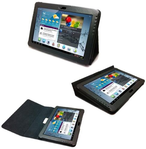 Lichee Pattern Stand Leather Case