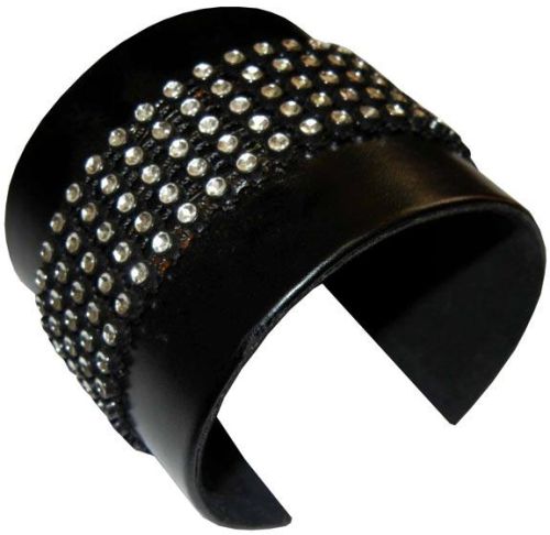 Crystal Cuff Leather Bracelets