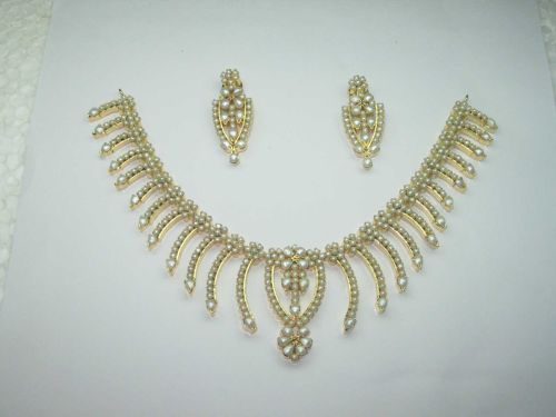 Real Stone Necklace Set