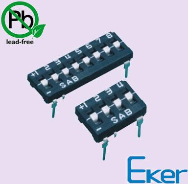 DTH Tri-state Dip Switch, Brand Name : Eker, Max. Voltage : 50VDC